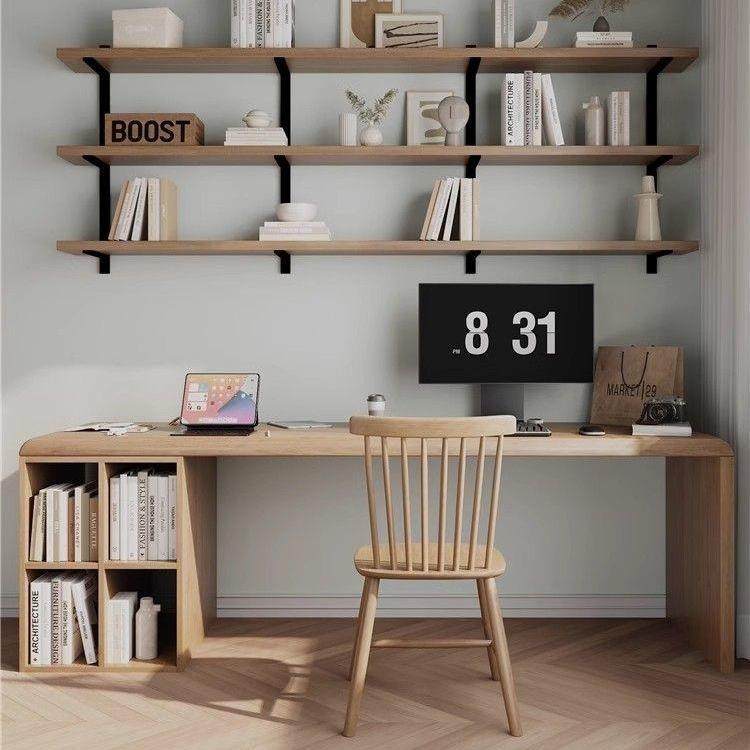 轻原风全实木书房书桌奢现代家用极公简办桌学生家430用书木法电,住宅家具,书桌,淘宝优惠券,粉丝福利购,淘宝优惠卷