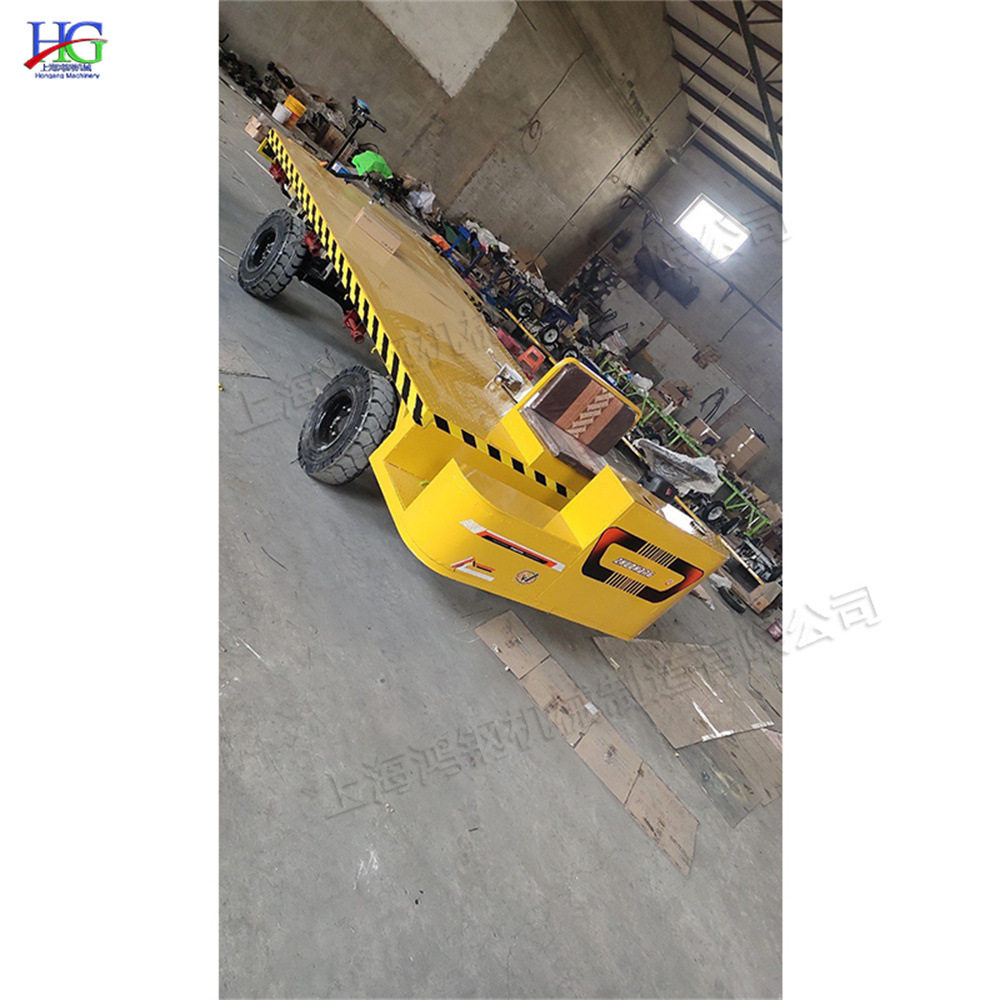电动四轮平板搬运车铁路建设