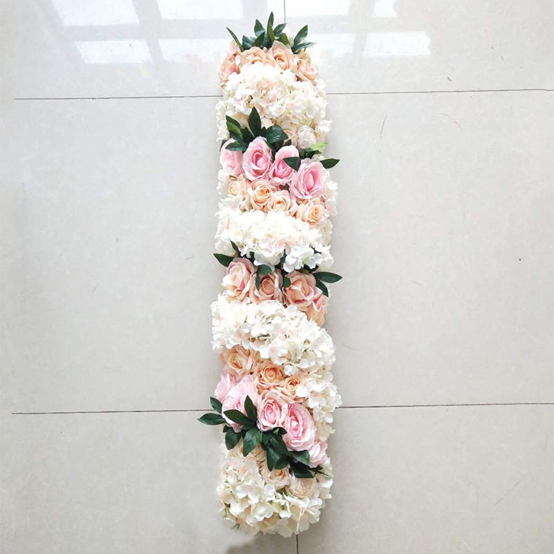 1米长款婚礼仿真玫瑰花排