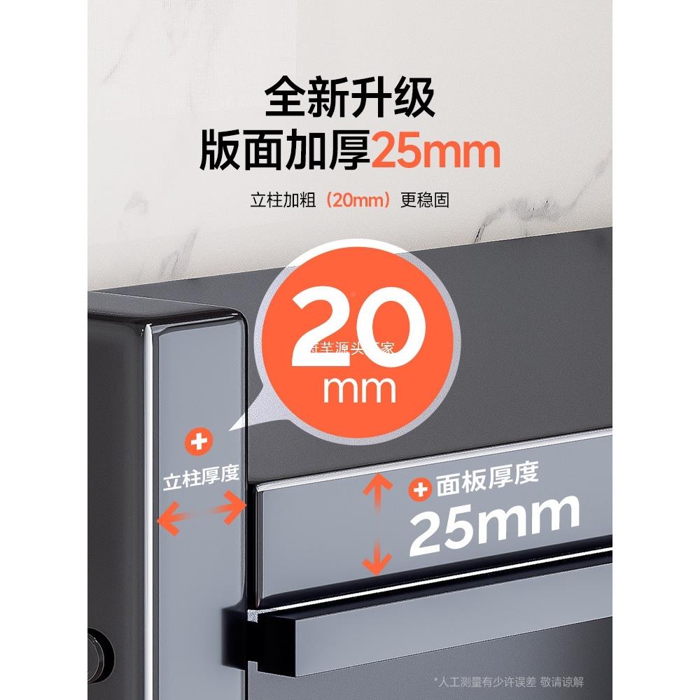厨房置家EXF物架落地层用收纳柜子多功多能碗餐柜橱柜微边波炉储