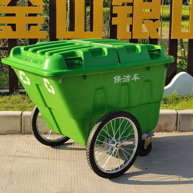 环手推垃圾户外移卫动用400A垃圾桶4车00l升塑料物业清运车专大容