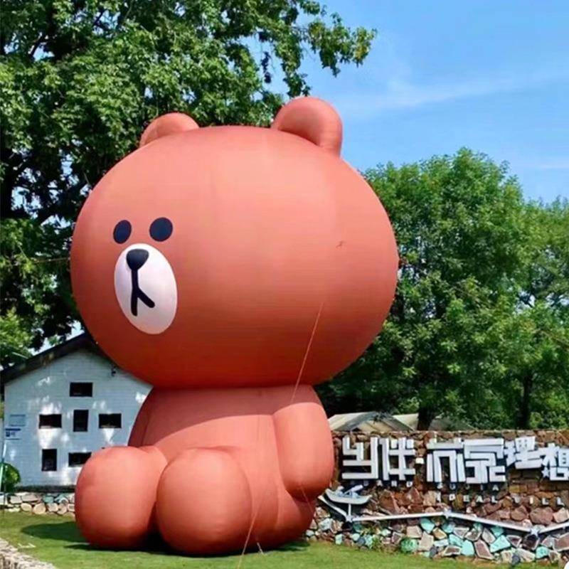 大型卡通气模定制仿物真祥动花朵告充卡通气模气广模型人偶吉物商