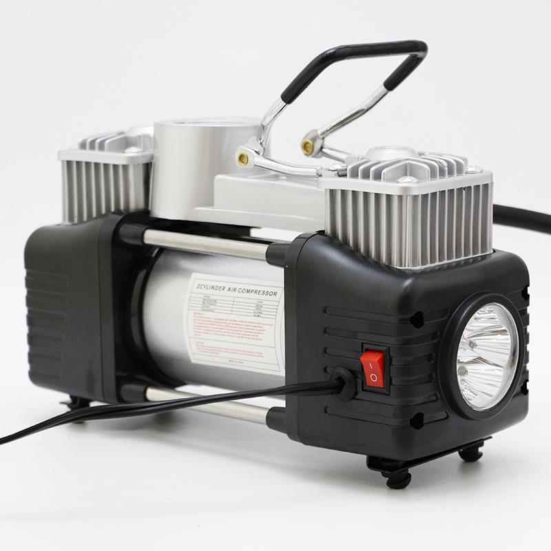 车载充气泵6332V双缸轿汽车用小车轮高压1便携胎式打气泵