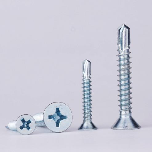 十字沉头平自头丝钻尾丝燕尾丝自NQQ攻钻螺钉M84M4.2M4.钻铁彩钢