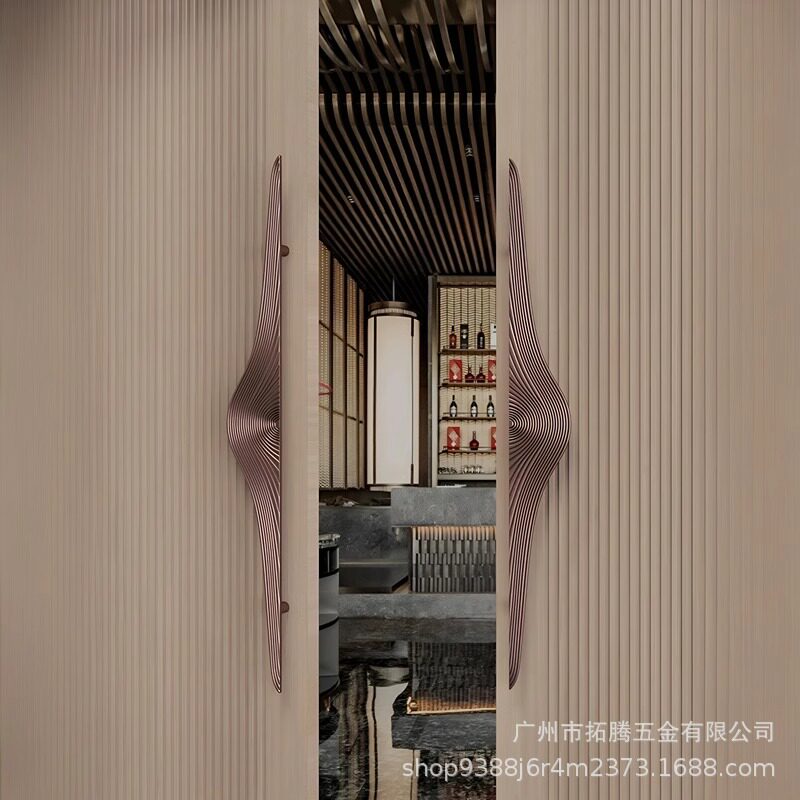 大门拉手创新个性仿古玻璃门把手高档豪华酒店包厢KTV玻璃门拉手