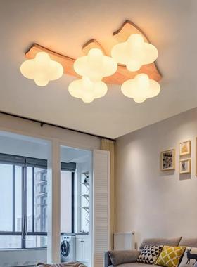 简约现代奶原木灯具日式44643温馨浪主漫油风儿童房风卧灯厂家