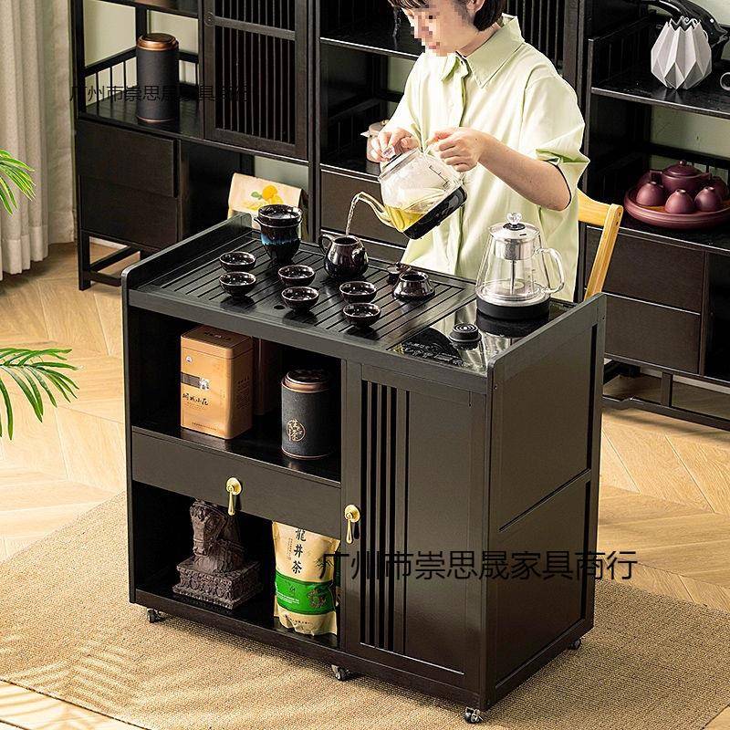移动茶茶桌无品牌/茶台小车客用厅家阳台泡茶几茶具装全套自动烧