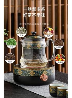 超用大容璃量耐玻煮茶器壶套49151装加厚养生壶电陶炉热全自动家