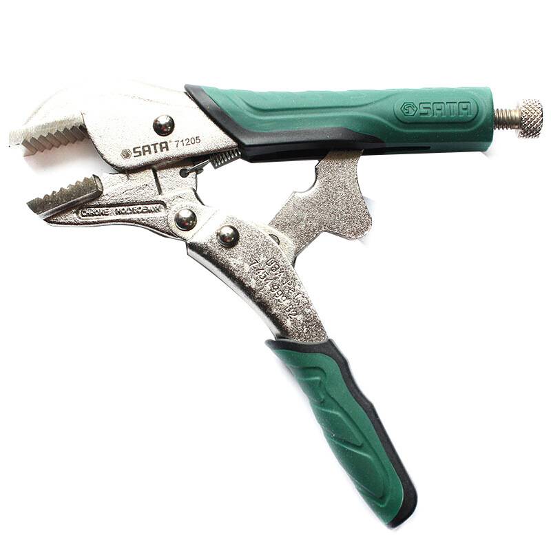 世达71205大力钳直口加力钳手动压力钳夹钳固定钳子快速释放7英寸