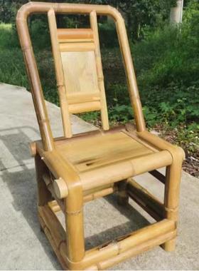 成老式竹椅都子靠背椅质量新款家用阳户外民宿77180农家乐纯好手