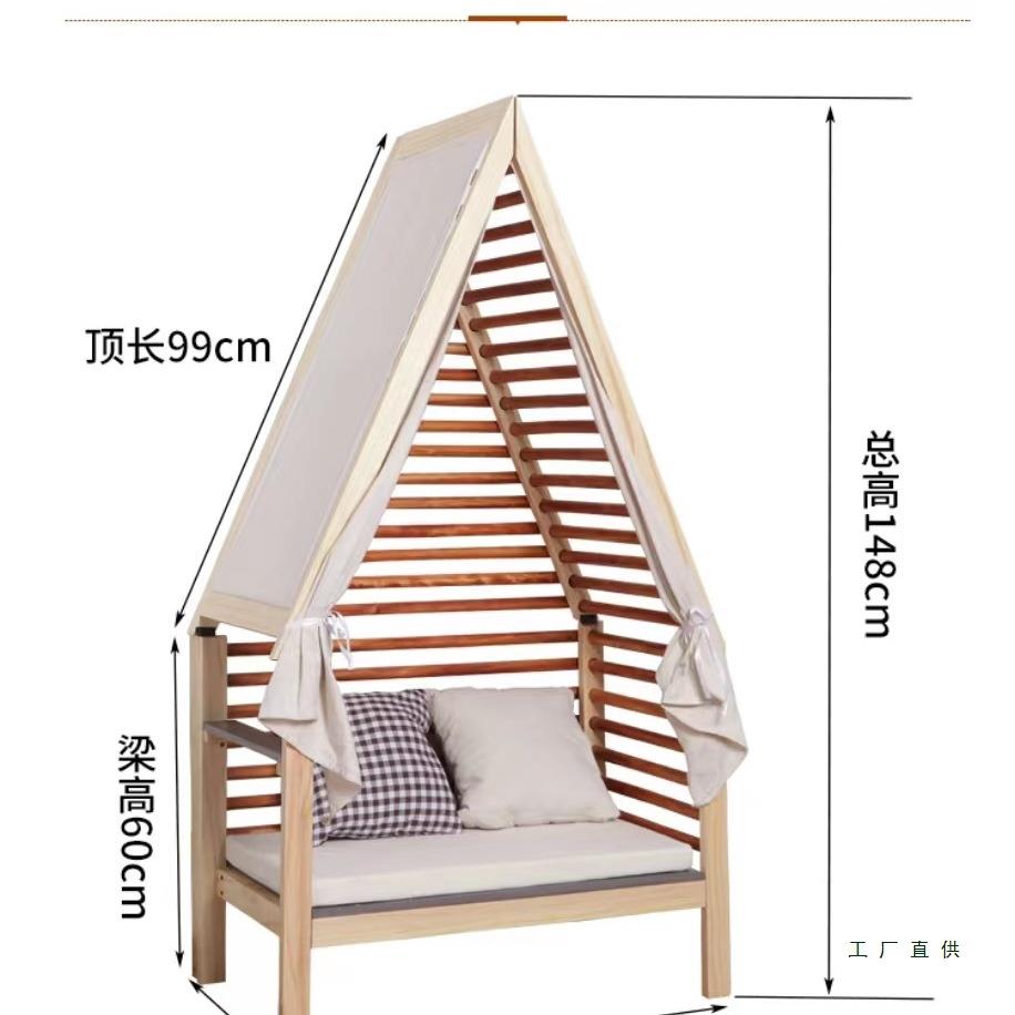 幼园阅读沙发读书角环创实木椅UEU子房小子儿童房间拍儿区照房型