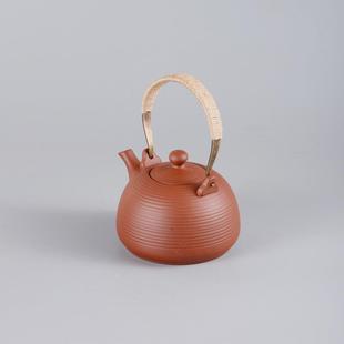 红泥煮茶壶铜炭炉电陶炉陶明火烧水壶泡茶69343492壶大容量手工提