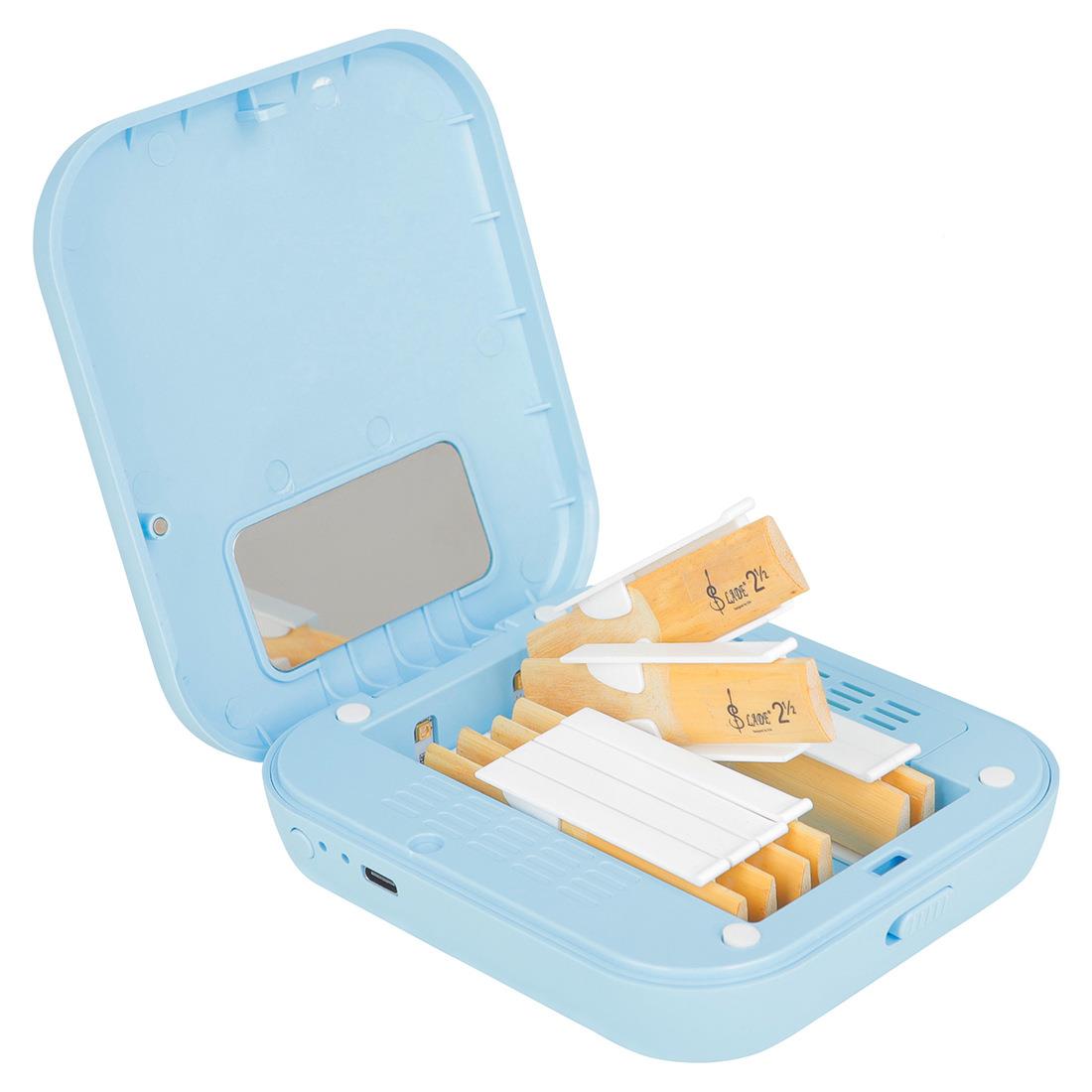 S萨OLO保克斯单外簧SOLO-3管通用哨片盒紫线消毒保湿8片装哨片养