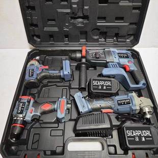 东城无刷电锤冲击款钻电捶角机动扳四件OAY手套电工具工厂直销包