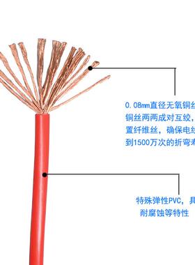 耐折弯高性TRV0.0.5EJE0.7511.5耐油单柔芯多股铜芯拖链电子3线