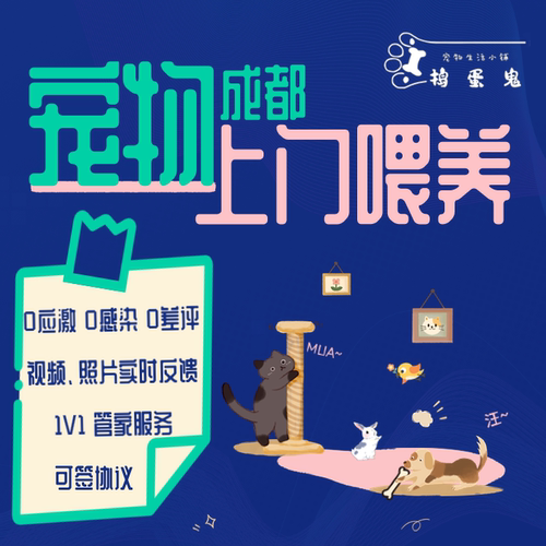 捣蛋鬼【成都上门喂养】喂猫遛狗宠物铲屎异宠浇花·少打扰模式