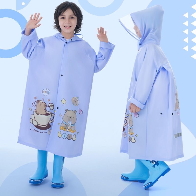 卡皮巴拉儿童雨衣小学生专用