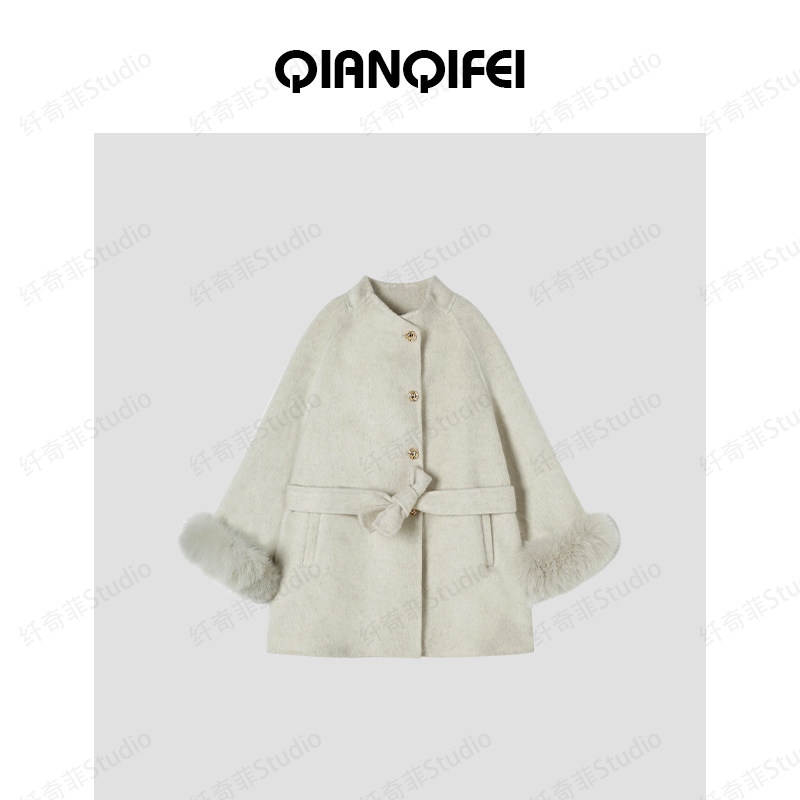 1-25H C【小时代】新款高级感立领收腰毛毛袖大衣 25172,女装/女士精品,毛呢外套,淘宝优惠券,粉丝福利购,淘宝优惠卷