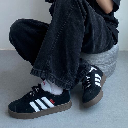 adidas阿迪达斯T头鞋VL COURT 2.0 复古板鞋德训鞋HQ1801/JS3004