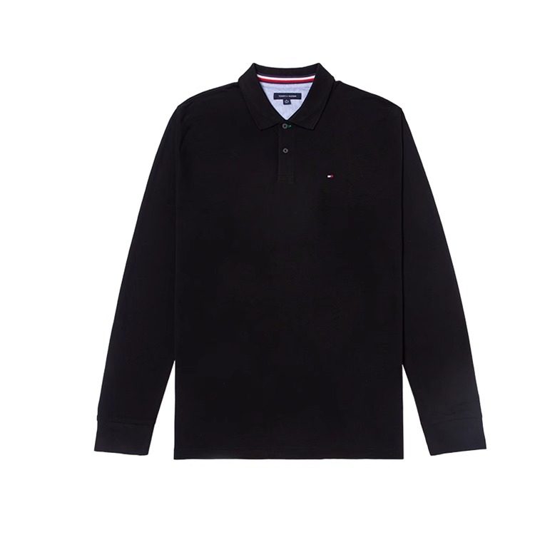 TOMMY HILFIGER汤米新款男士POLO衫纯棉翻领休闲商务百搭运动长袖,运动服/休闲服装,运动POLO衫,淘宝优惠券,粉丝福利购,淘宝优惠卷