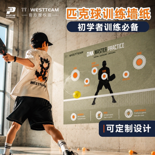 TT-WESTTEAM匹克球丁克球室内训练专用自粘墙纸新手练习提升手感