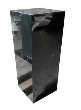 岩板黑白根亮光轻奢底座 雕塑摆件展台 M售楼处酒店艺术品装饰台