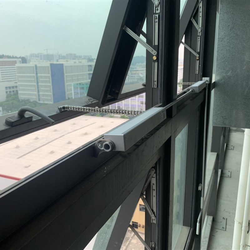 手摇链盒手动g开窗器链条式多窗同开手推开窗大角度开启70度上悬