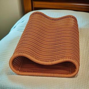 仿藤编午睡枕趴睡枕头夏天凉枕头护颈椎硬枕可水洗靠枕护腰办公室