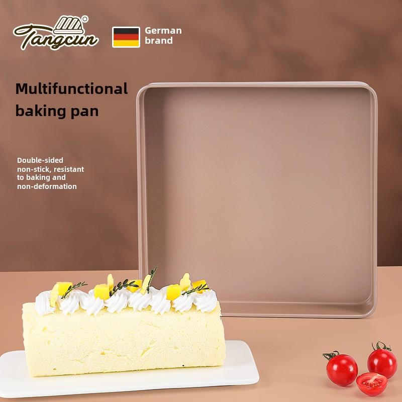 德国糖村烤盘烤箱家用28X28矩形蛋糕卷雪花糕点古代不粘烘烤模具
