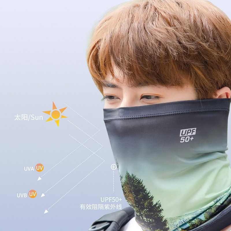 冰丝防晒面罩魔术头巾男式新迷彩