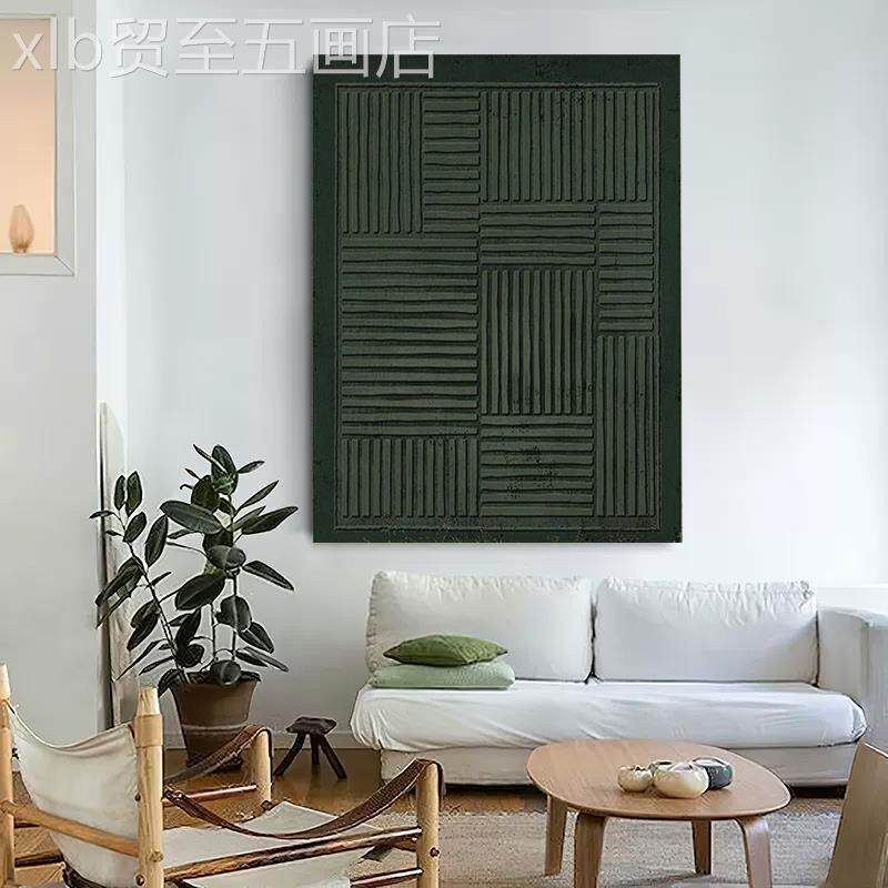 创《回声》可玄装饰画挂画约客厅沙发关简定制绘手原油画