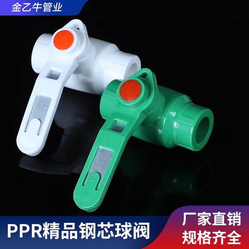 ppr水管配件20阀门25钢芯铜芯32球阀热熔全塑阀门管件开关40 50