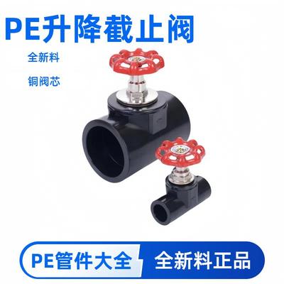 pe水管截止阀闸阀管件接头开关20自来水管25阀门32热熔黑管配件50