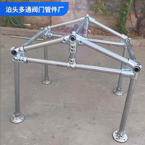 连接件定制温室带门棚子架子遮阳棚鸡舍狗棚镀锌管连接件棚架