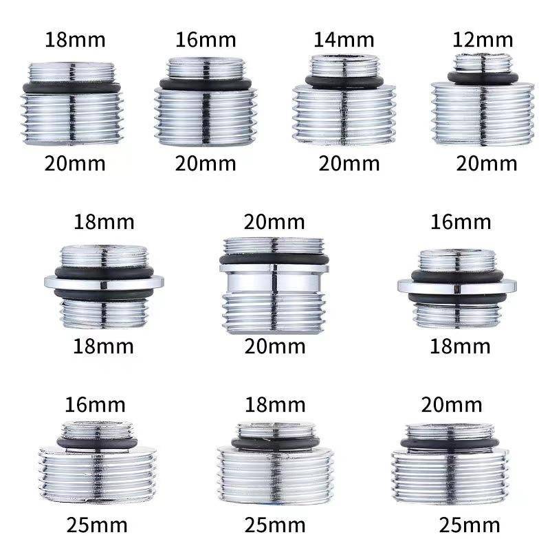 4分外螺纹花洒软管转换头 淋浴混水阀双头螺对丝配件分水器连接头