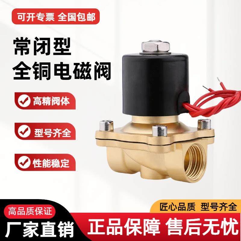 舜通电磁阀ZS-25常闭电动黄铜不锈钢SWS1水处理高压耐高温电磁阀