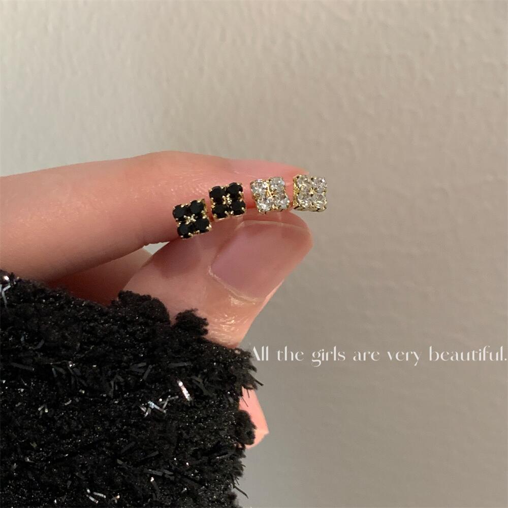 迷你精致锆石耳钉女睡觉免摘耳骨钉2025设计感小香风925银针耳饰