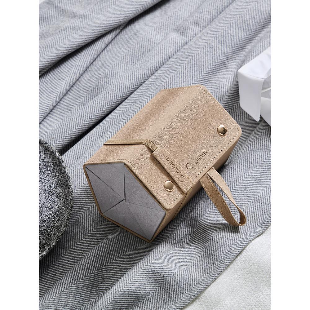 高档磁吸眼镜收纳盒多格太阳镜盒女款折叠高级感眼镜盒眼镜盒眼镜