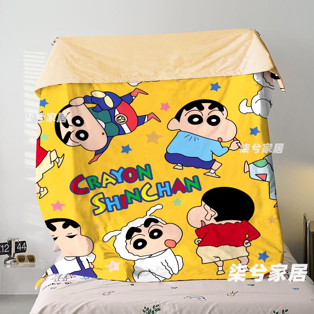 可爱蜡笔小新空调被四件套全棉夏凉被卡通学生宿舍单人薄被可机洗