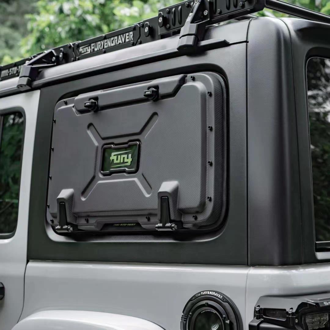 Fury装备尾窗多功能侧边箱改装件JL/4XE牧马人4门专用外观装配件