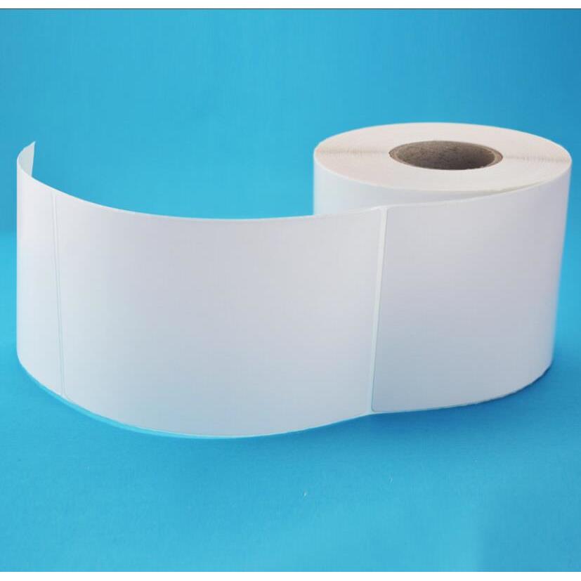 热卖标签贴纸150X210铜版不干胶纸ZM600 ZT420 421 TSC384打印纸