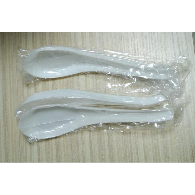 一次性西餐汤勺 加厚大汤匙塑料西餐勺 餐勺餐匙芋圆勺汤匙