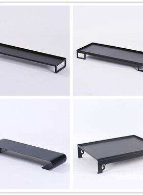 大尺寸新中式样板间售楼部创意摆件酒店客厅茶几书房家居托盘摆件