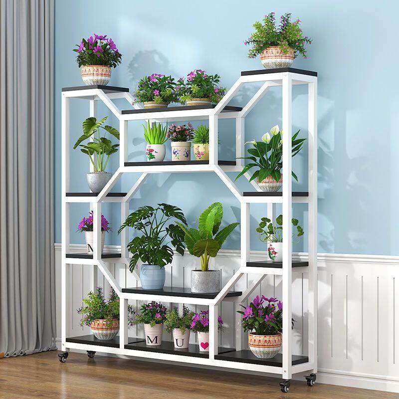 轻奢花架带轮子置物架阳台花盆架多肉室内客厅铁艺悬挂式花盆挂架,住宅家具,花架/花几,淘宝优惠券,粉丝福利购,淘宝优惠卷