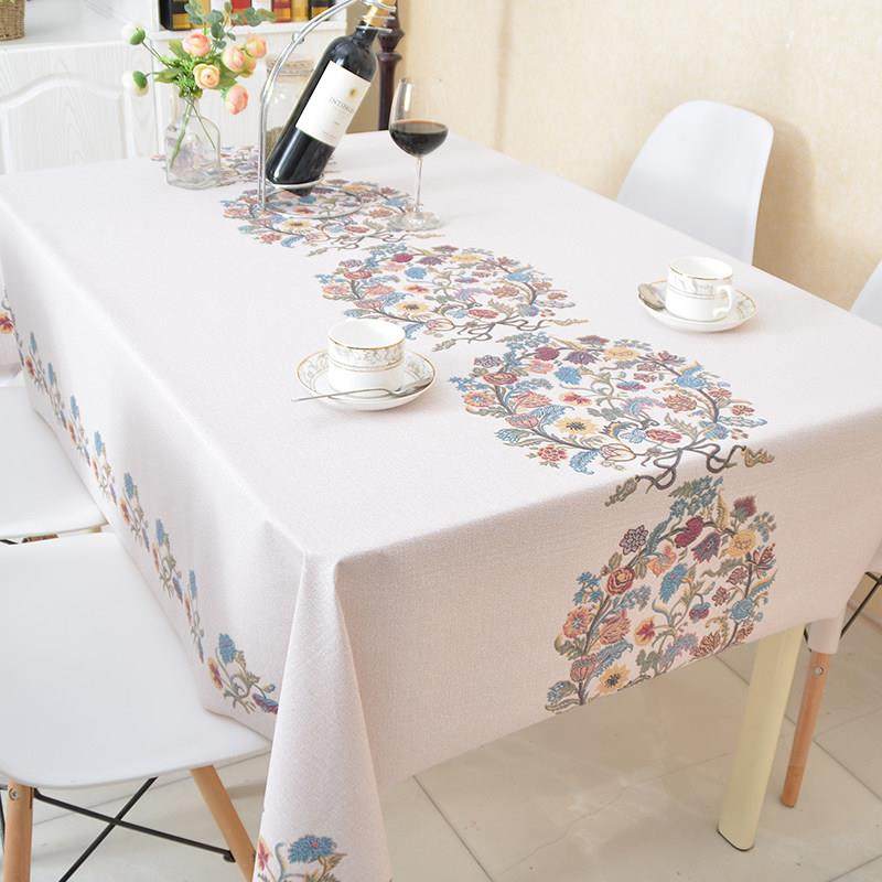 PVC桌布防水防油简约免洗餐桌桌布现代长方形家用防烫茶几书桌垫,居家布艺,桌布,淘宝优惠券,粉丝福利购,淘宝优惠卷