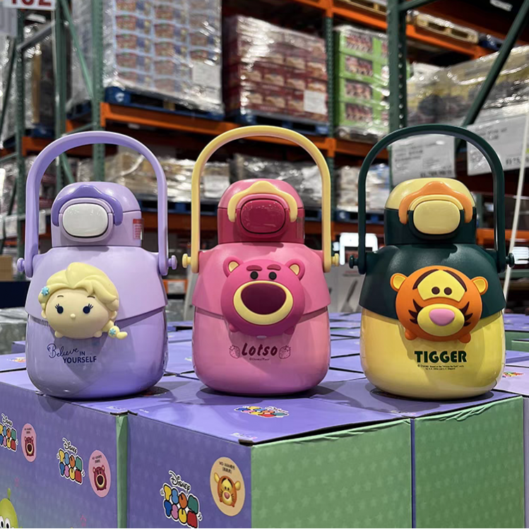 COSTCO代购迪士尼不锈钢保温吸管