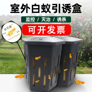 白蚁引诱盒全窝室内端外灭白蚂蚁药粉诱杀箱家用园林克星监测预防