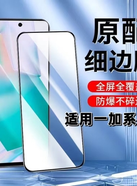 适用一加15/13T钢化膜一加Ace6/5Pro黑边钢化膜一加Ace3V/2V全屏高清1+98T76T抗蓝光护眼ace竞速版防摔手机膜