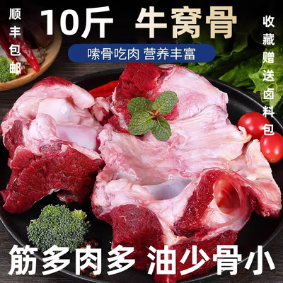 牛肉新鲜牛窝骨10斤带肉红烧牛骨