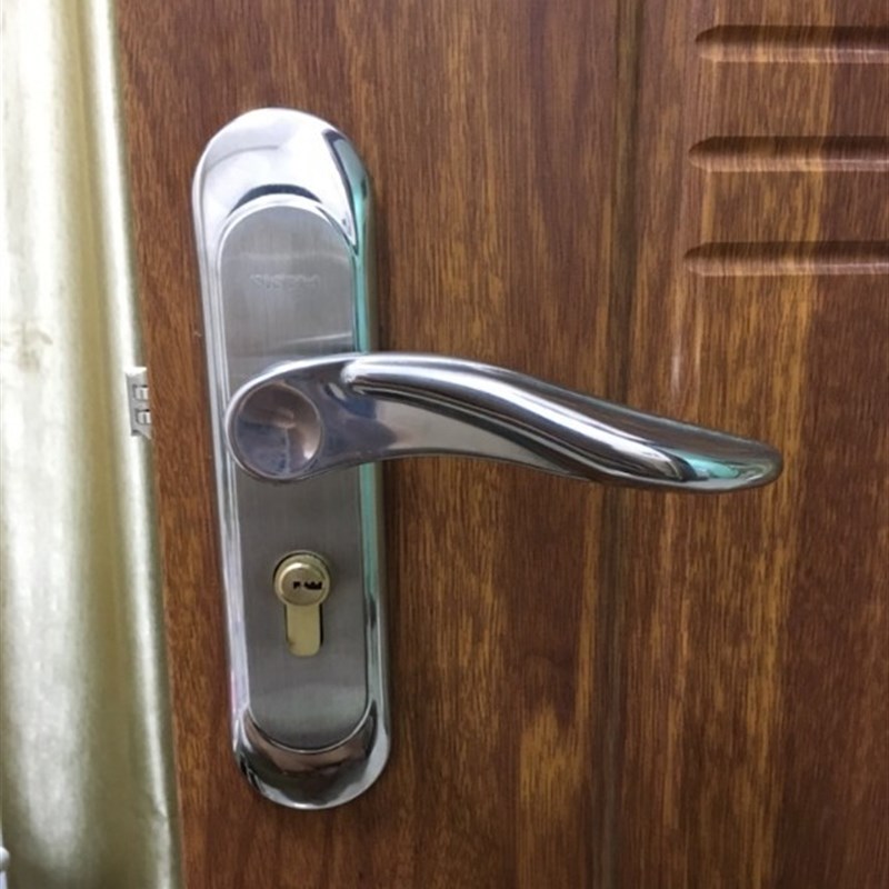 速发室内房门锁把手执手锁具 卧室门锁压装套把锁生卫间门锁木门